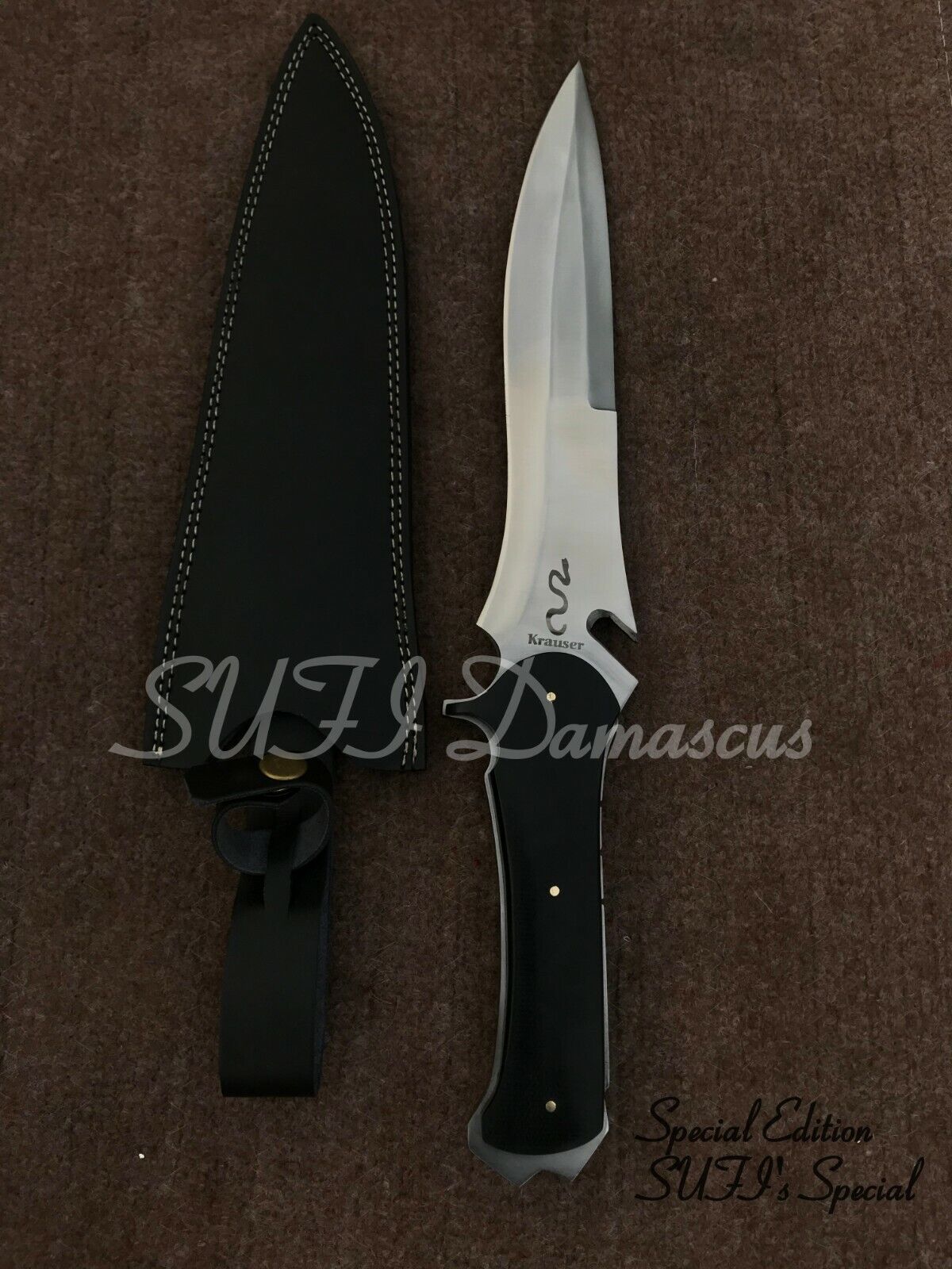 Set of 2 Handmade 5160 Spring Steel RE4 Krauser's Knife,Bowie knife,Tactical,  6