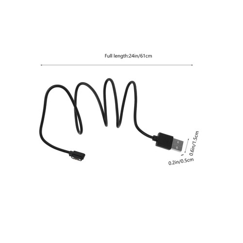 2 Pcs Charging Cable Data Smartwatch Charger Magnetic Usb Holders - Zdjęcie 2 z 12