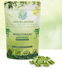 Wheatgrass - 120 Capsules 1500mg Per Serving - Immune Sytem - Gut Health