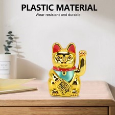 5-6" Lucky Cat MANEKI NEKO Beckoning Waving Arm Wealth Prosperity Feng Shui.