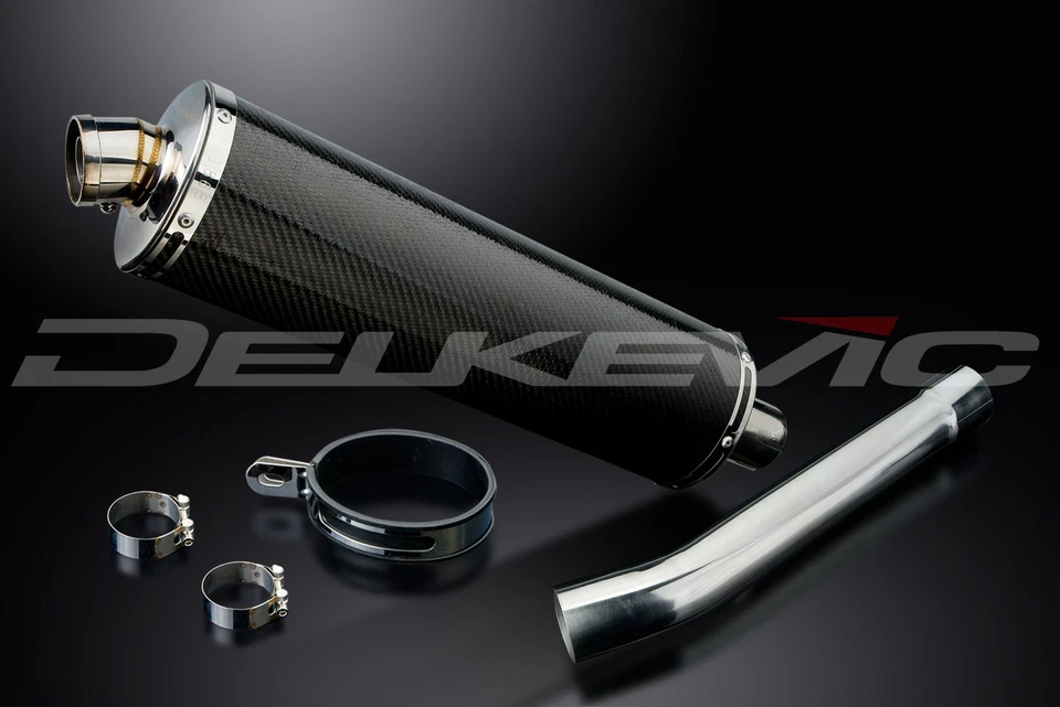 Kit silenciador escape carbono ovalado Kawasaki ZX-9R Ninja 1994-1997 Slip On 18" Foto 3 de 4