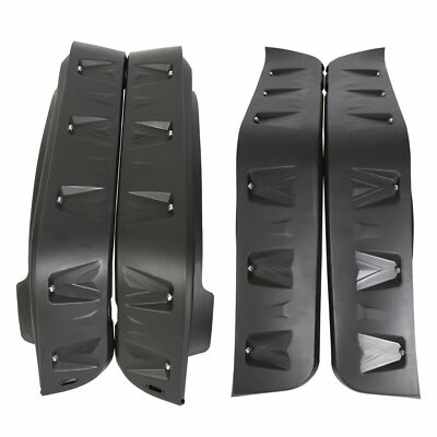 For 07-18 Jeep Wrangler JK Pocket Rivet Style Smooth Fender Flares