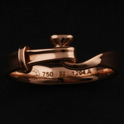 Georg Jensen Gold Ring # 1204A. Rose Gold. Vivianna Torun. NEW! 2000048800