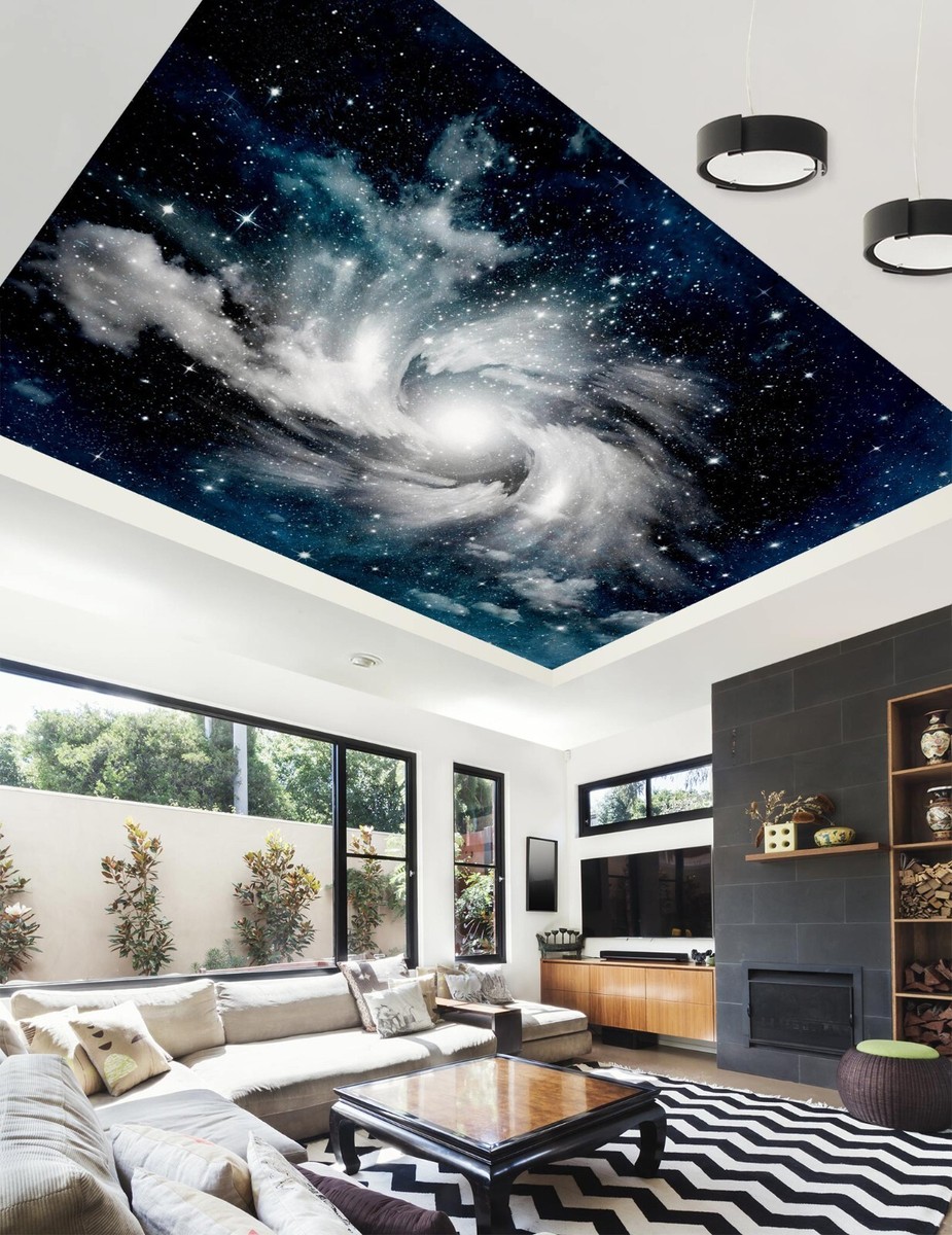 Papier Peint Adhésif 3D Galaxy Vortex I1923 - Autocollant Mural Amovible Erin
