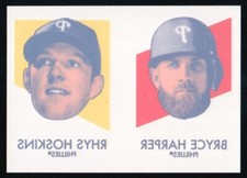 2020 TOPPS HERITAGE BRYCE HARPER RHYS HOSKINS 1971 TOPPS TATTOO
