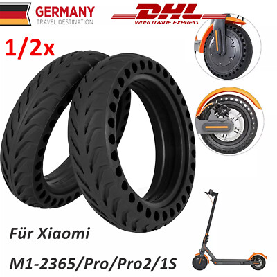 1/2x Vollgummi Reifen 8,5 Zoll für Xiaomi M365 M365 Pro2 1S 3 3Lite E-Scooter