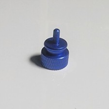 Computer PC Case M3 7mm Aluminum Knurled Thumb Screws Hand Twist 12 pcs Blue