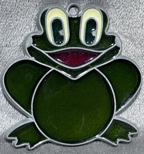 Vintage Collectible NEW Sunbeams Frog Stained Glass Suncatcher Window Decor