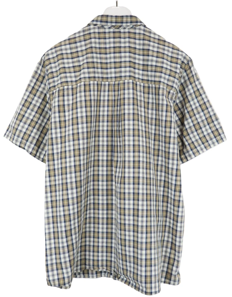 THE NORTH FACE Shirt Men's XL Short Sleeve Spread Collar Check Pockets - Image 2 of 4