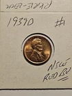 wheat penny 1939D GREAT RED BU 1939-D LOT #1 UNC LINCOLN CENT NICE RED LUSTER