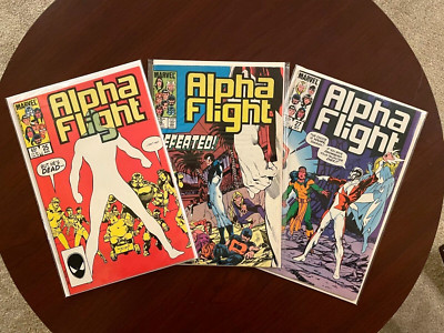 Alpha Flight #25 #26 & #27 (Marvel 1985) John Byrne Guardian Shaman Copper Age