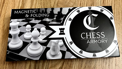 Chess Armory Travel Chess Set 9.5'' x 9.5''  | Folding Magnetic | NEW