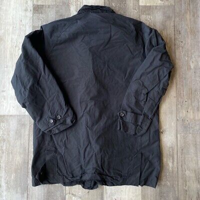 Vintage 90s Polo Ralph Lauren Black Trench Coat Zip Up Vintage 90s Polo Ralph Lauren Black Trench Coat Zip Up