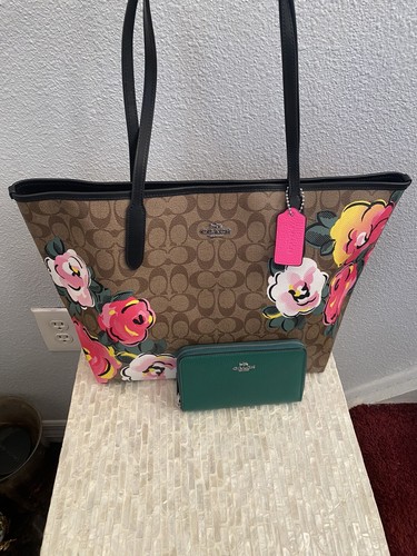 Coach City Tote In Signature Canvas 