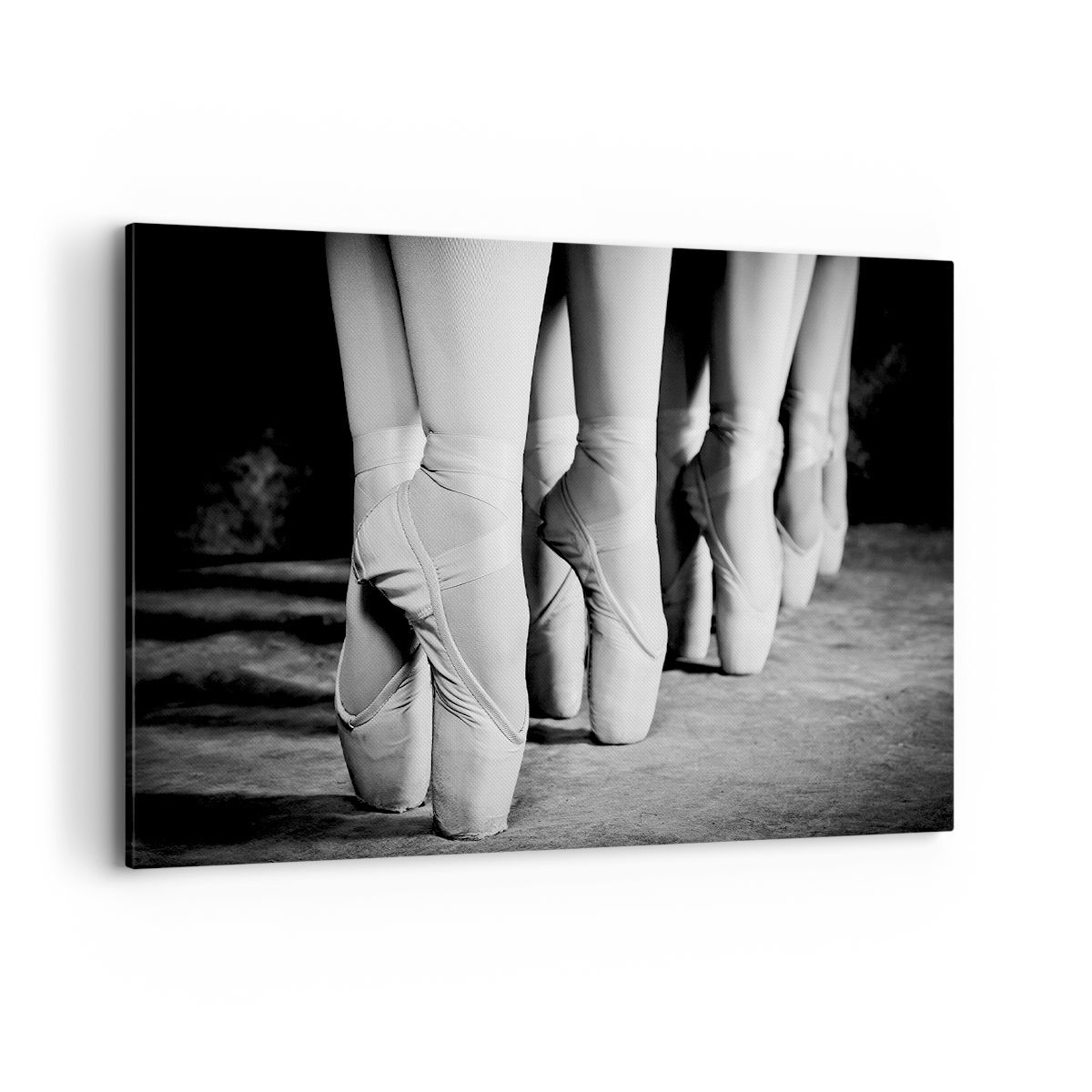 Cuadro Sobre Lienzo 120x80cm Cuadros Pared Zapatillas De Ballet Pies Danza Art