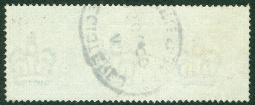 SG 212 1£ grün. Sehr schön gebraucht mit einem eingetragenen Oval. Gute Farbe & gut... - Bild 2 von 2