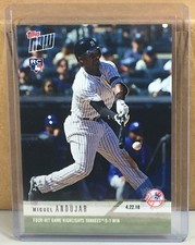 2018 TOPPS NOW #115 MIGUEL ANDUJAR NEW YORK YANKEES ROOKIE CARD. rookie card picture