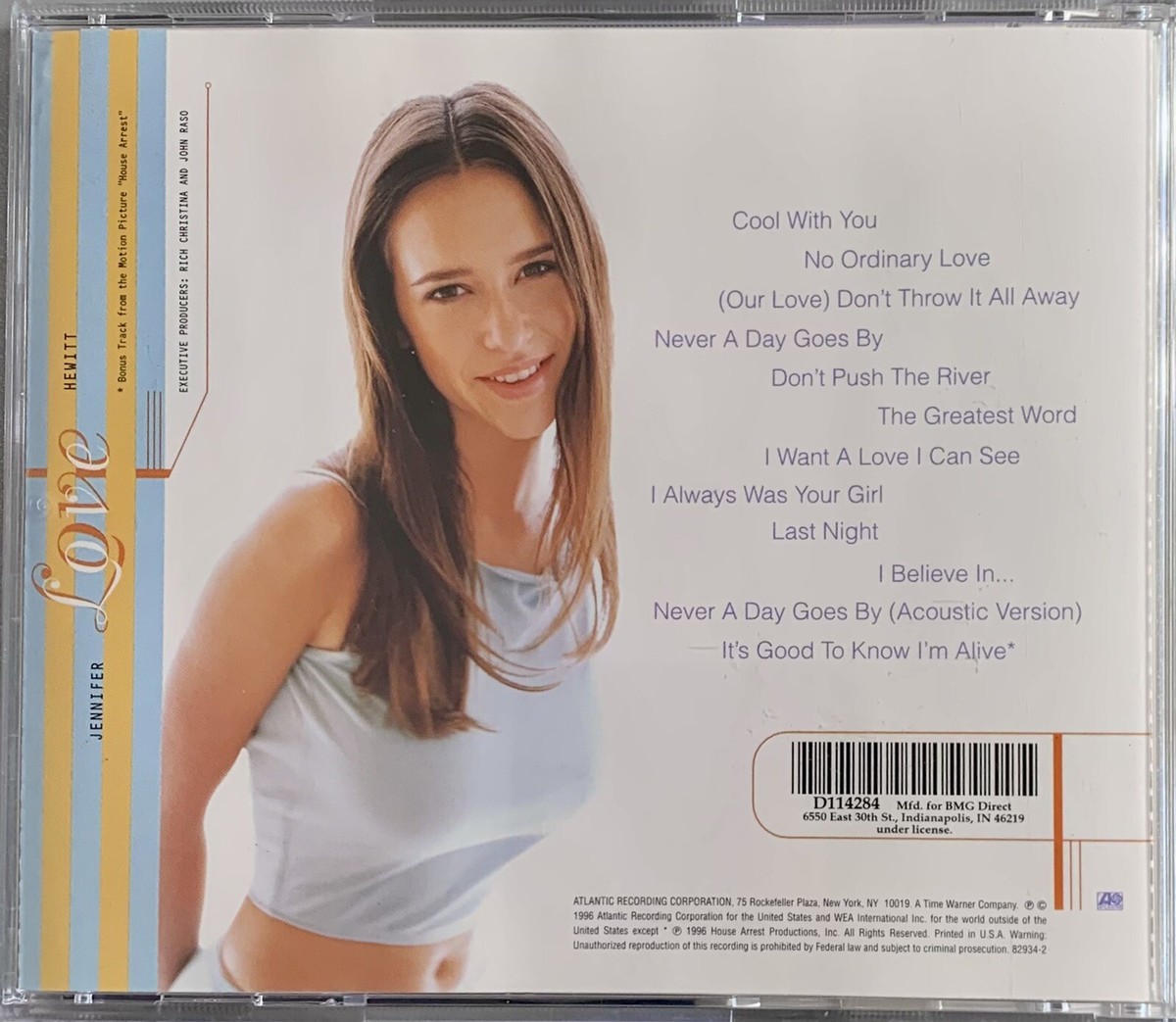 Jennifer Love Hewitt by Jennifer Love Hewitt (CD, Aug-1996