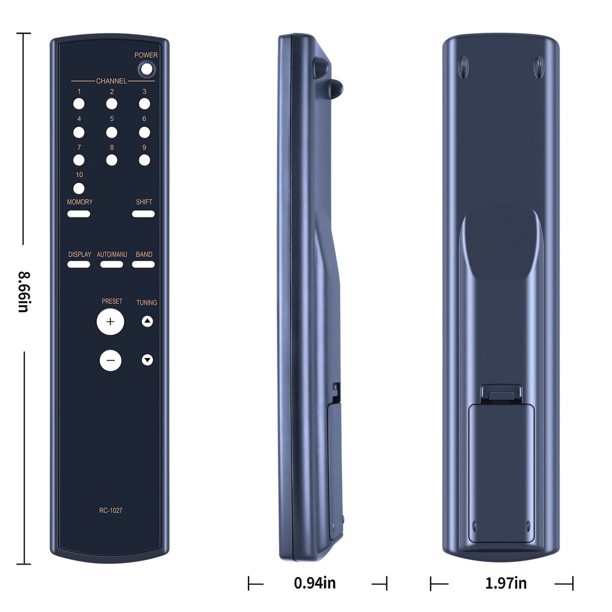 RC-1027 Remote Control For Denon AM-FM Stereo Tuner TU-1500AE