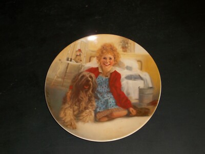 Knowles Collectable Plate ''Annie and Sandy'' 1982 Plate # D 17917