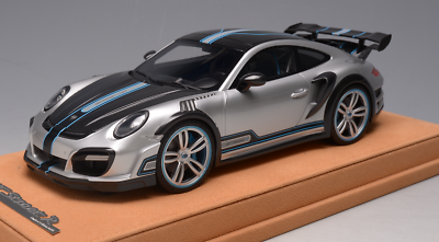 1/18 AB Models Porsche 911 GT Street R Techart in Silver on Suede