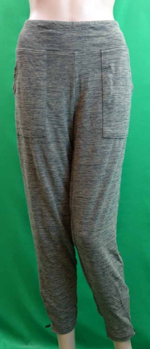 BCG gray space dye zippered bottom front pocket tight Sweatpants