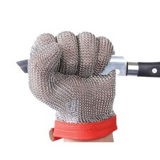 Stainless Steel Gloves Mesh Cut Proof Stab Resistant Safety Gloves For Cutting S