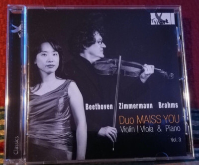 NEU: Violin-/Viola-Sonaten von BEETHOVEN, B.A.ZIMMERMANN, BRAHMS Maiss/You 1 CD