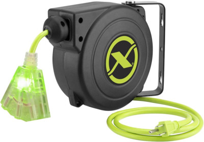 Zillagreen 25' Retractable Electric Cord Reel 16/3 AWG - FZ8160253