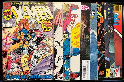 Marvel Comics X-Men Mixed Comic Books Lot 10. Uncanny, Thunder Strike, Wolverine