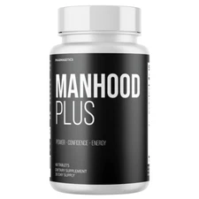 Manhood Plus - Advanced Male Supplement, Vitality, Energy Booster - 60 Tablets