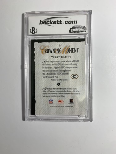 Gridiron Kings Terry Glenn #31 2002 BCCG 10 - Imagen 2 de 2
