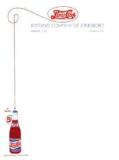 Pepsi Cola Stationery  -  Jonesboro, Ark. Bottling Co.  -  Mint  -  1940's 