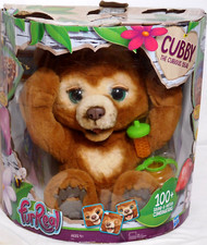 New Hasbro FurReal Cubby Curios Bear Plush Robot Toy Sound Action Damaged Box