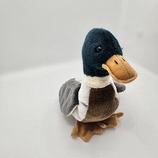 Vintage TY Beanie Baby "Jake" the Mallard Duck Plush Toy -90's Toy FREE SHIPPING
