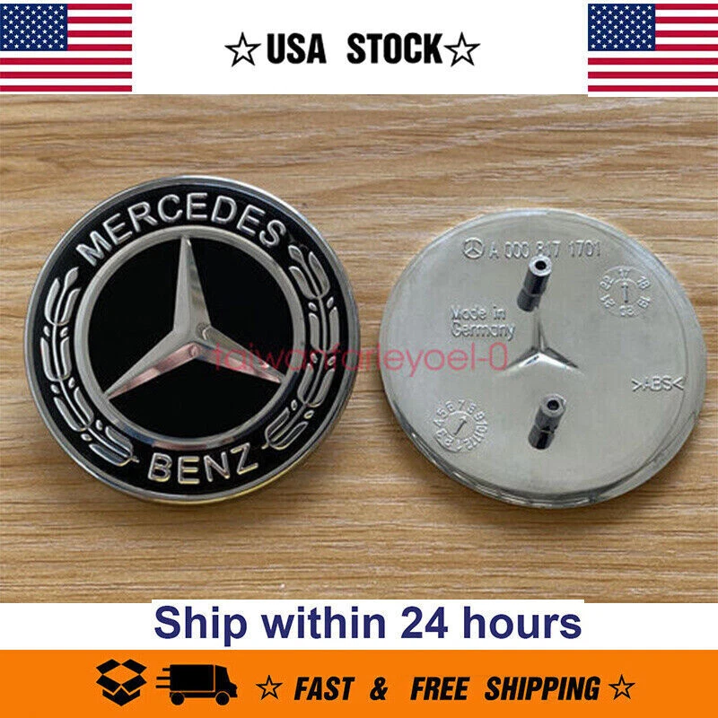 NUEVO CL CLK CLS E GLK ML SL R S Clase Capucha Emblema Insignia Original Original Foto 4 de 4