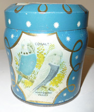 Vintage Kemps Milchschokolade Finger "Wellensittiche" Dose - schönes Ausstellungsstück!