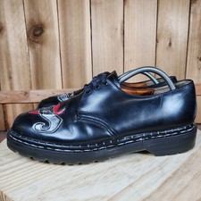 Tredair Good Evil Shoes Mens 12 USA 11 UK  Black Oxford Sneakers Made In England