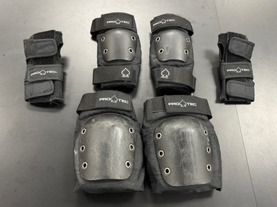Pro-Tec Street Gear 3-Pack Pad Set - Youth Medium / Black