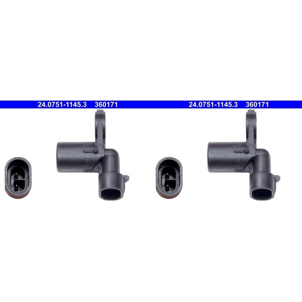 2X ATE ABS-SENSOR Raddrehzahl Hinten Vorne Passend FüR Jaguar XJ XK-image