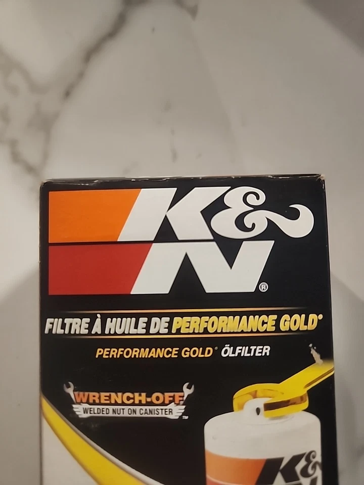 Filtro de aceite K&N Wrench-OFF Performance Gold HP-2005 para VW Audi Ford Foto 2 de 4