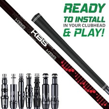 KBS TG Black Stiff Flex Shaft w/Adapter Tip Grip for TaylorMade Drivers