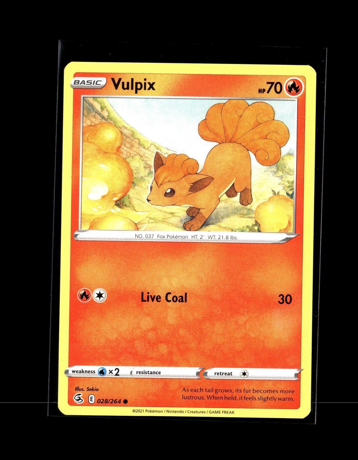 Vulpix (28) #028/264 Pokemon SWSH08: Fusion Strike Common