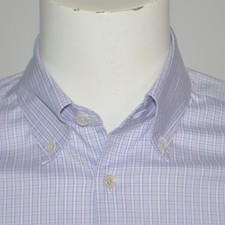 CHARLES TYRWHITT Extra Slim Fit Non Iron Lavender Cotton Dress Shirt 15 - 32