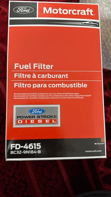 #ad #ad Genuine Motorcraft FD4615 Diesel Fuel Filter OEM 6.7L Powerstroke F250 F350 $26.99