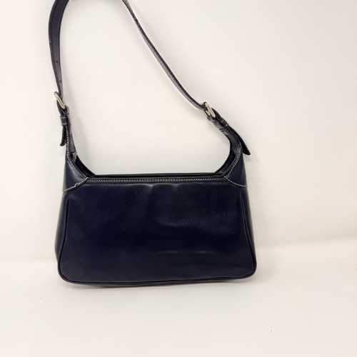 Tommy Hilfiger Y2K Handtasche Navy Blau Logo Vintage Preppy Maritim Lederoptik - Bild 3 von 22