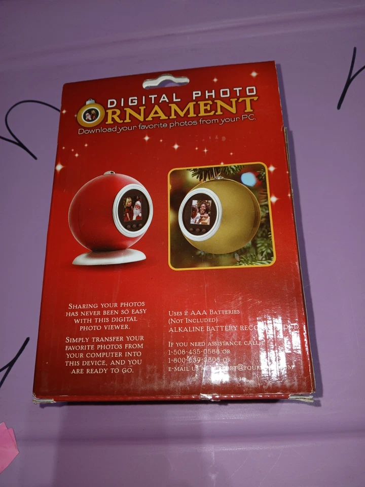 Digital Photo Ornament 59 Photo Capacity Brand New 2008 FSG - Image 3 of 4