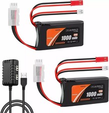 2x 7.4v 1000mah 35c Lipo Battery Ph2.0 For Axial Scx24 Scx2 90081 C10 124 Rc 2x 7.4v 1000mah 35c Lipo Battery Ph2.0 For Axial Scx24 Scx2 90081 C10 124 Rc