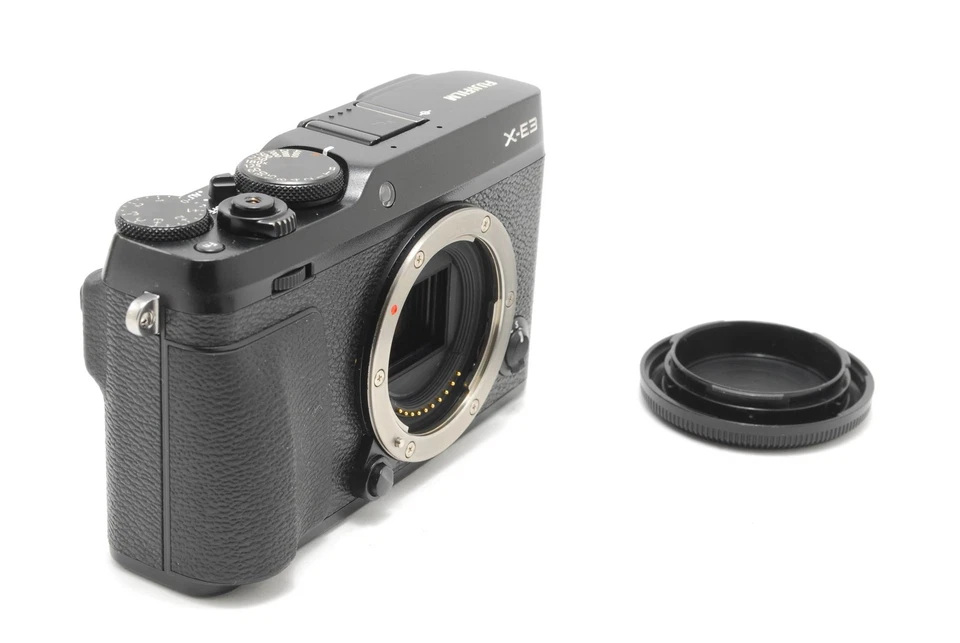 [CASI COMO NUEVA CON ESTUCHE] Cuerpo de cámara digital Fujifilm Fuji X-E3 negro con flash JAPÓN Foto 4 de 4