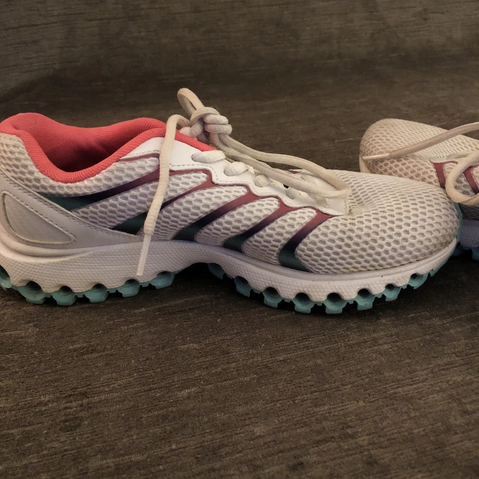 Zapatillas deportivas para mujer K-Swiss Tubes Run 100 talla 7,5 blancas/turquesas/rosa Foto 4 de 4